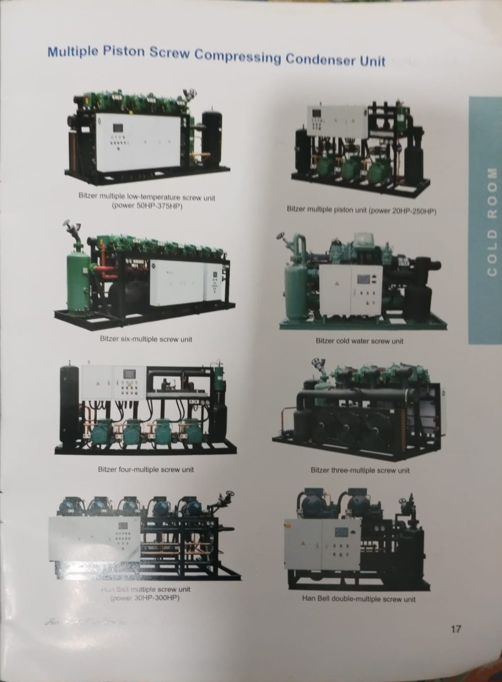 Screw compressor condensing units